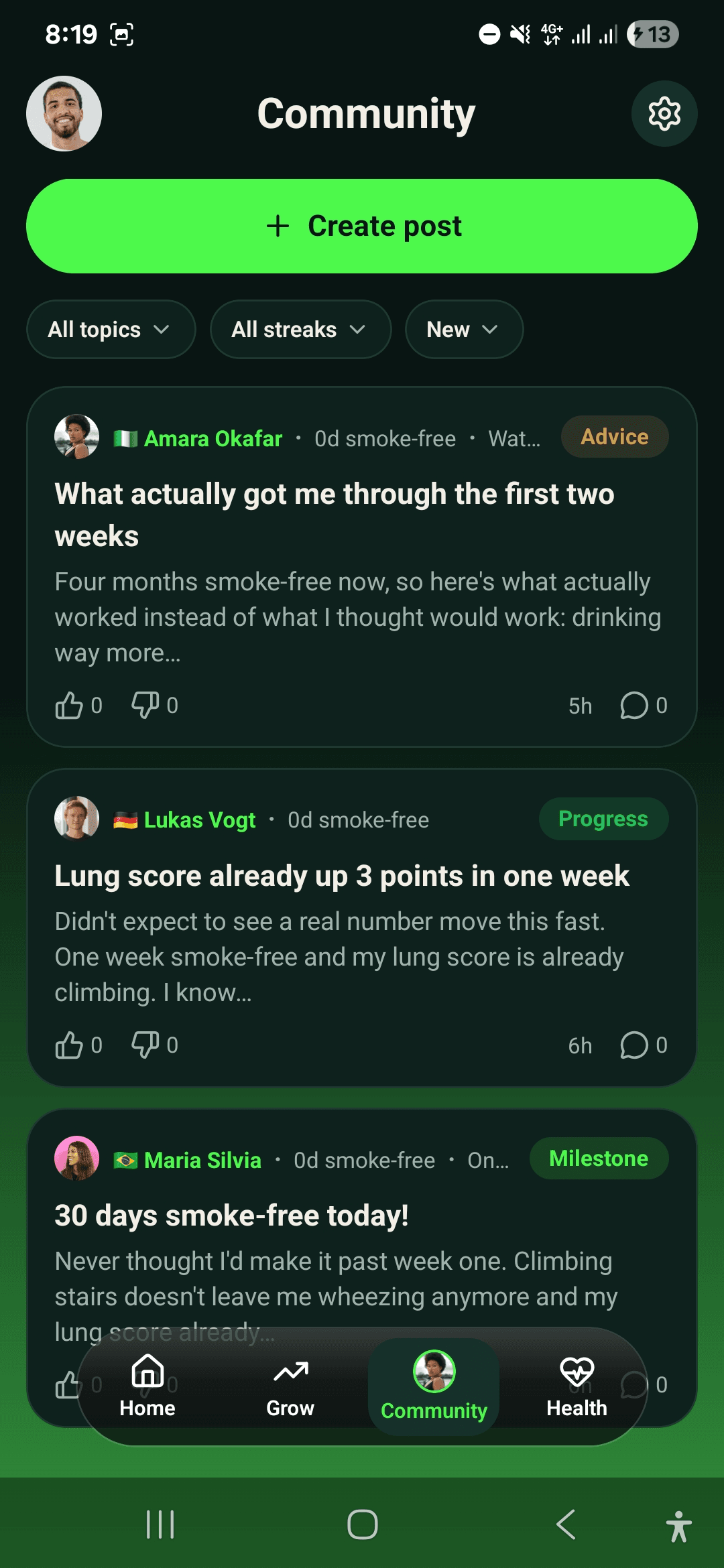 Your community, right in the app
